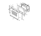 Amana ART6100WW/P1142639NWW oven door diagram