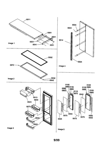 Refrigerator door/trim/handles