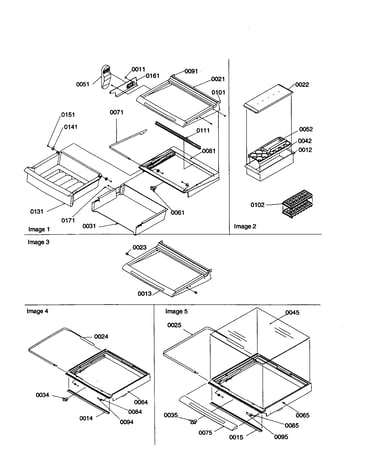 Dell/shelves/crisper assembly