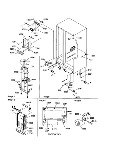 Drain systems/evaporator assembly