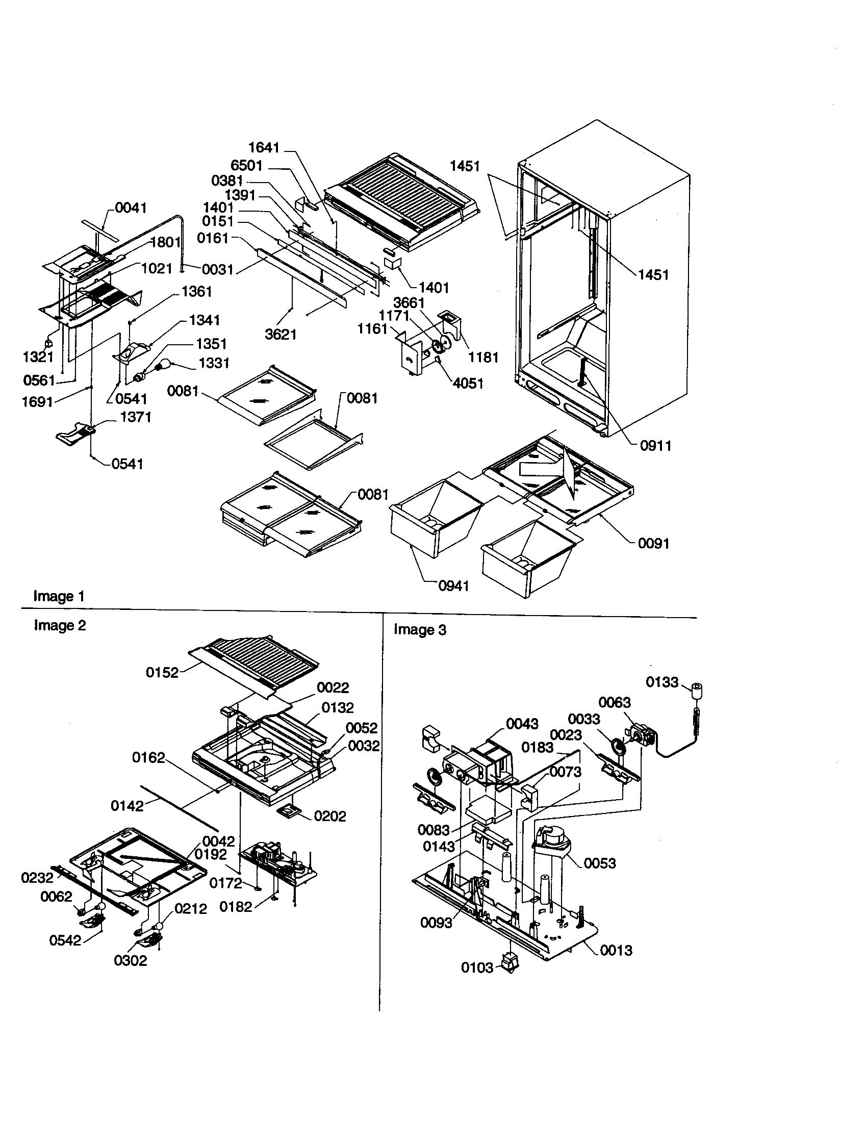 Interior/drain block/control assy.
