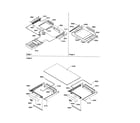 Amana TX19V2E-P1306303WE shelving assembly diagram