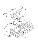 Burner box/gas valves/switches