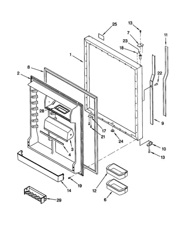 Refrigerator door