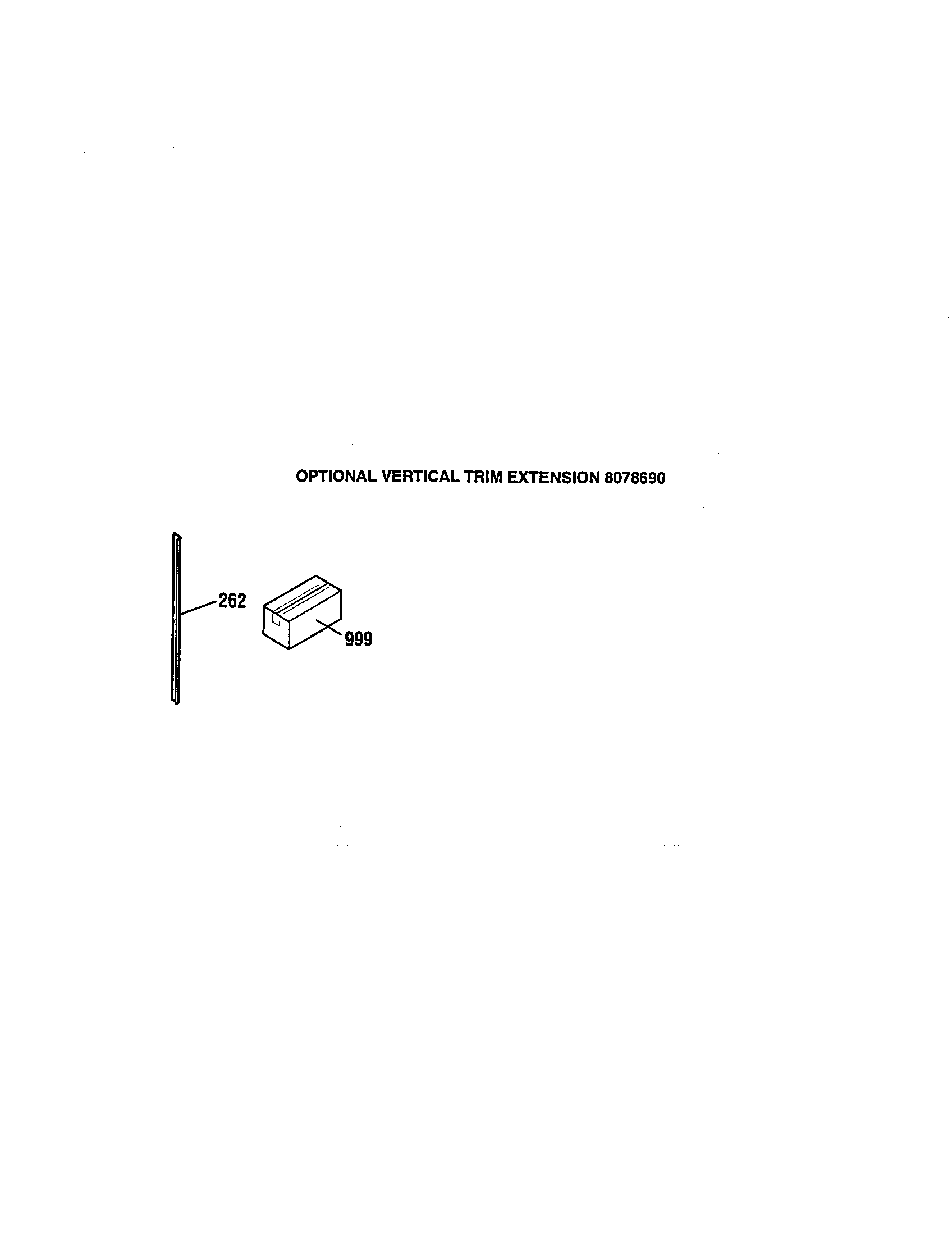Optional vertical trim extension