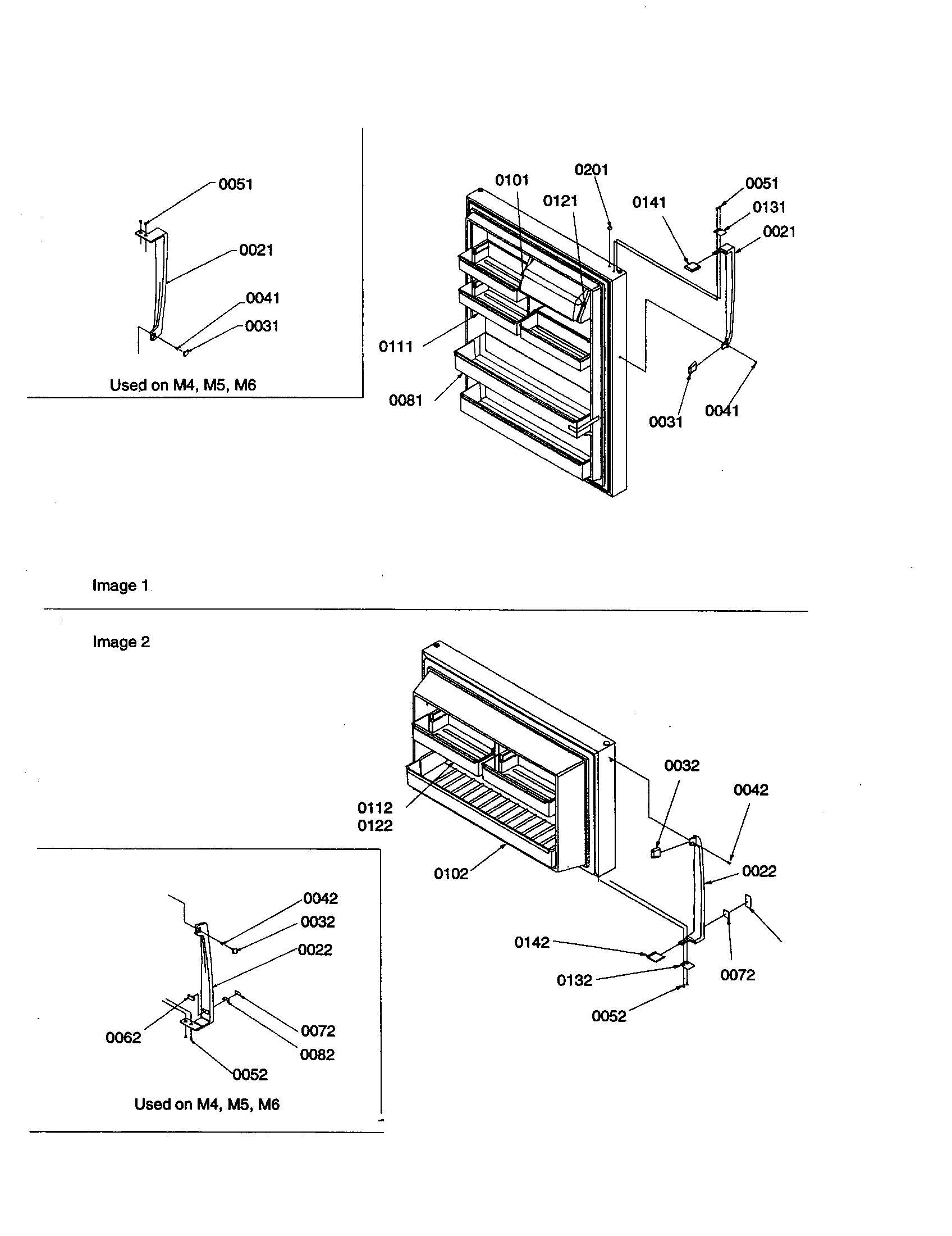 DOOR HANDLES AND SHELVES