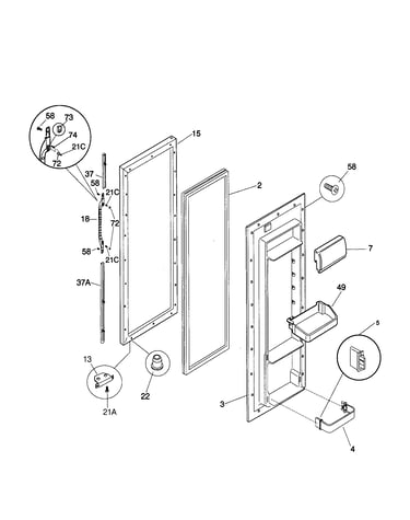 Refrigerator door