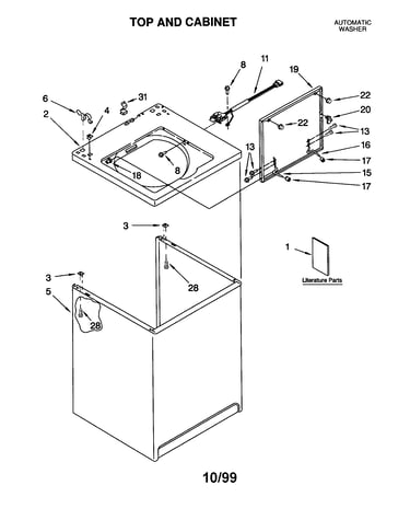 Top and cabinet