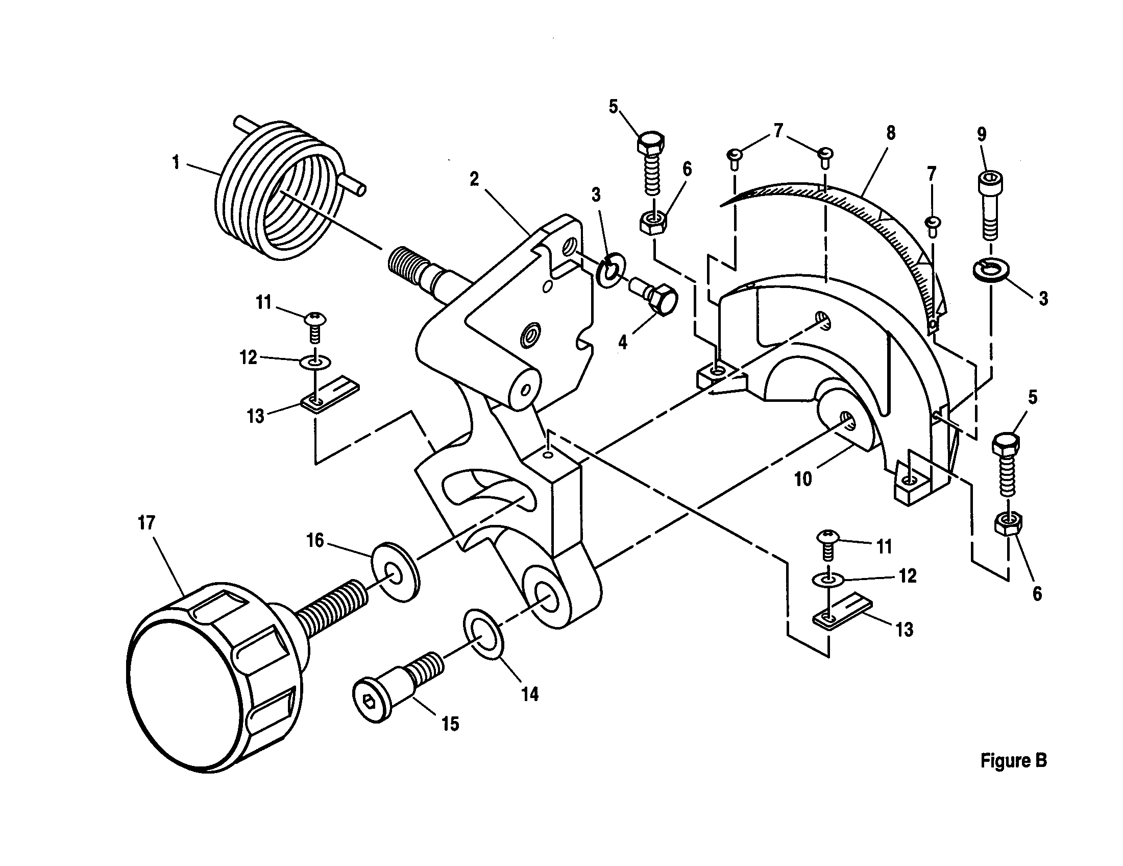 Bevel pivot bracket assembly