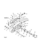 Gear shaft and brush assembly