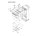 Amana B136CAL3-P1318401W upper grille and keyboard diagram