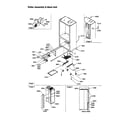 Amana B136CAL1-P1318403W roller assembly and back unit diagram
