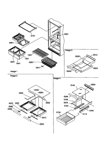 Shelving assemblies