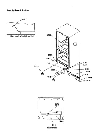 Insulation and roller
