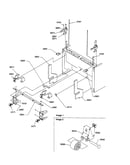 Bottom hinge and roller assembly