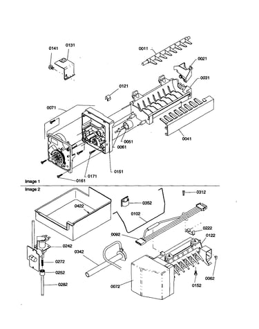 Ice maker assembly and parts
