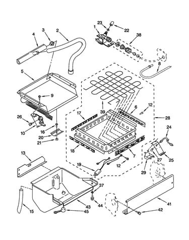 Evaporator/ice cutter/water
