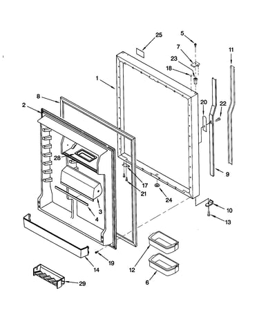Refrigerator door