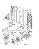 Hinges, ice maker and accessories