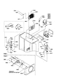 Top hinge/condenser/compressor area
