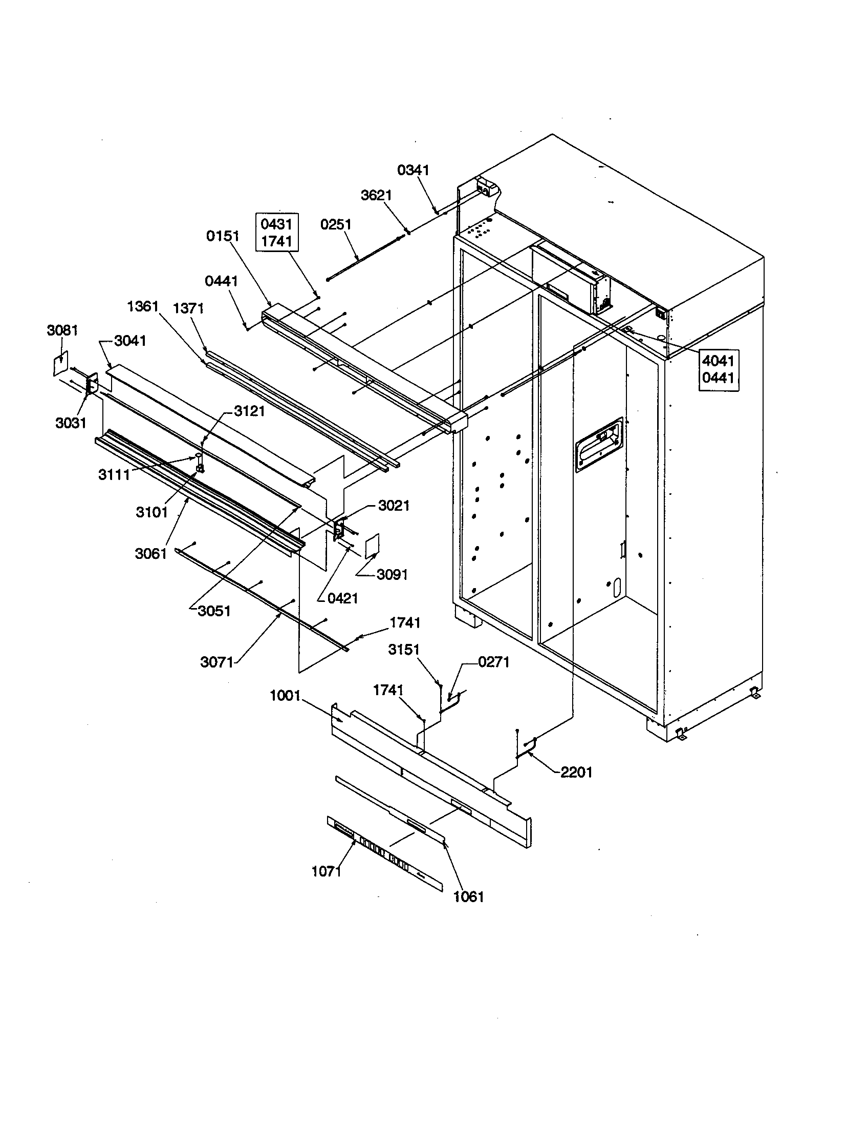 UPPER GRILLE AND KEYBOARD