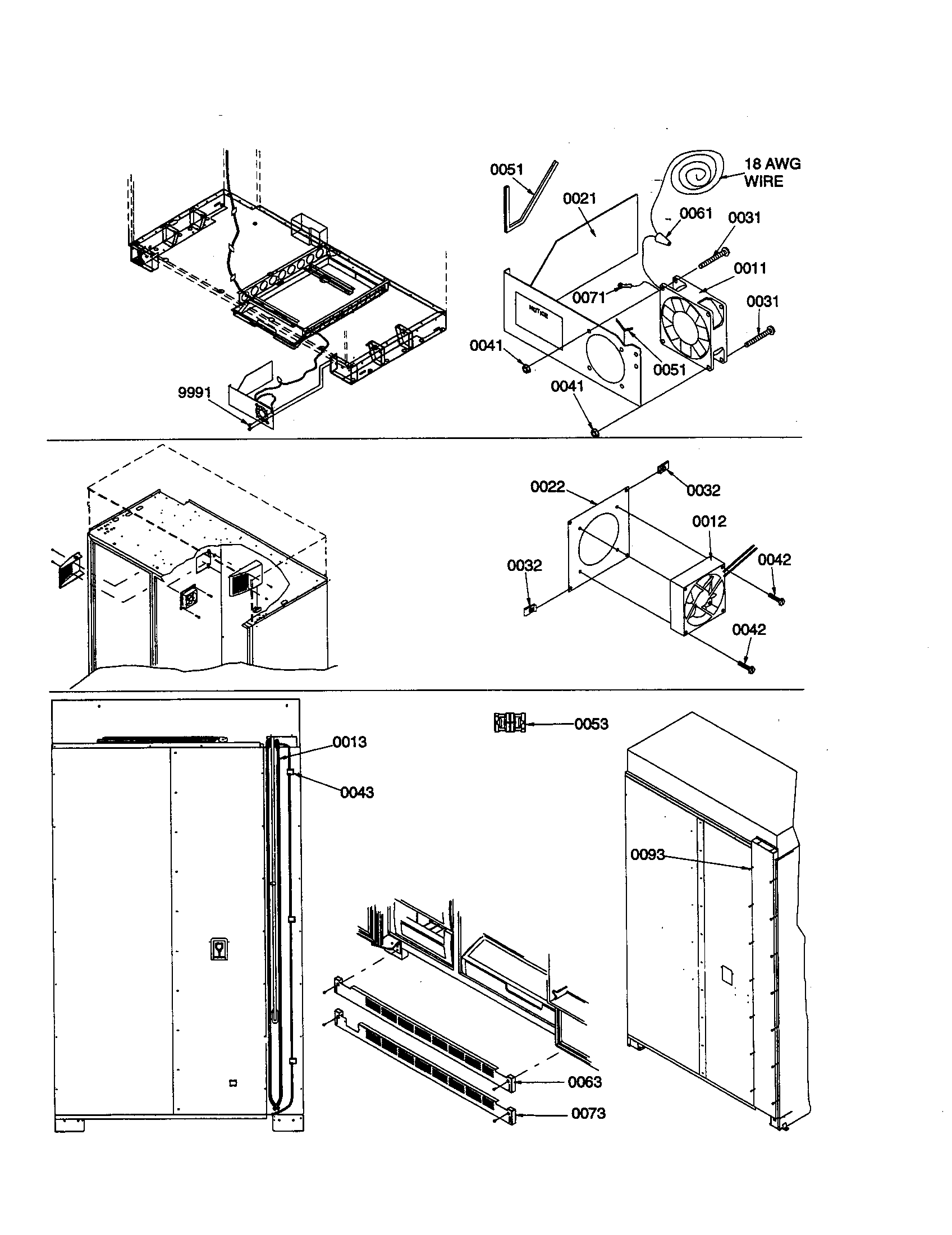 Heater/condensate evaporation fan