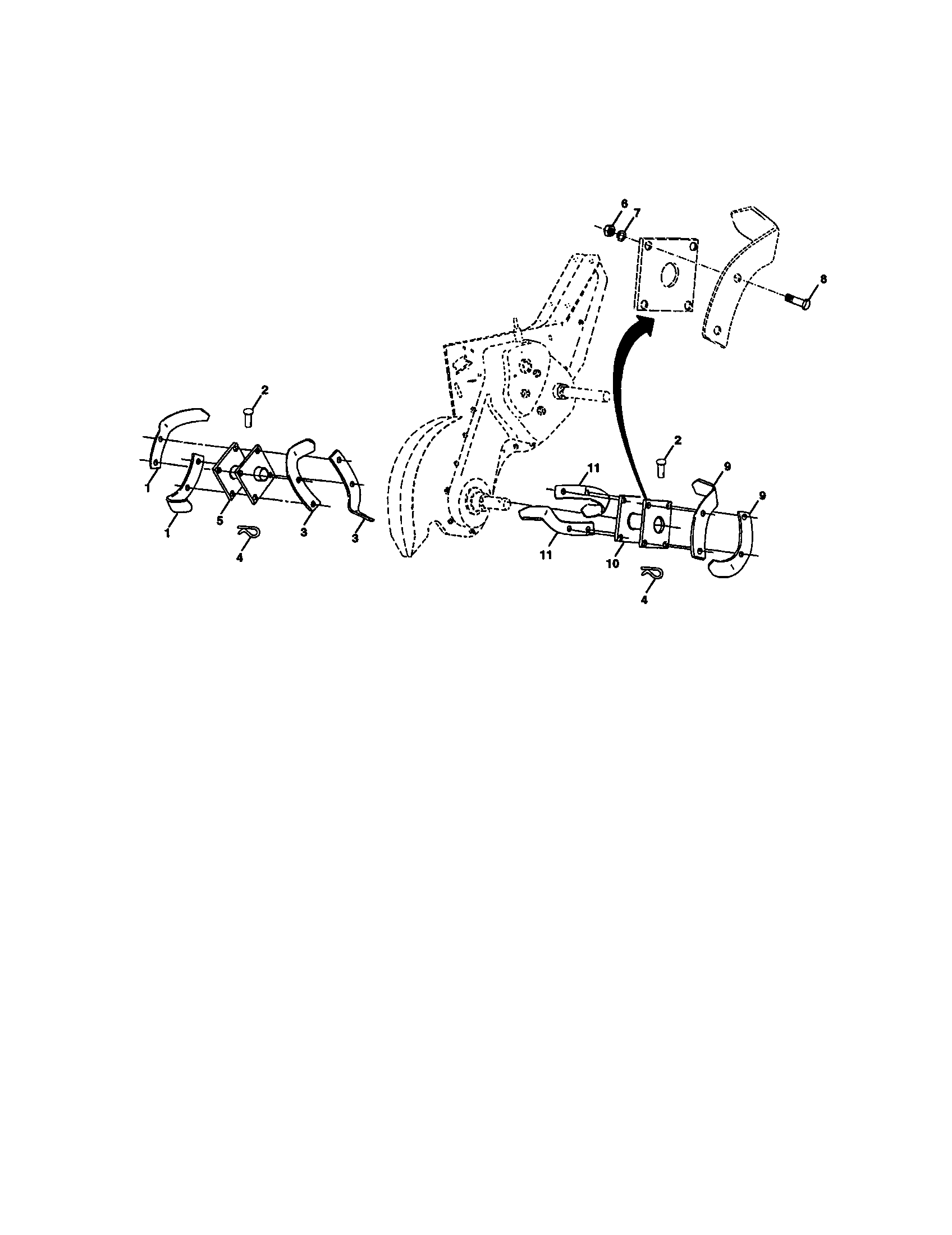 Tine assembly