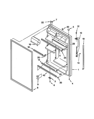 Refrigerator door
