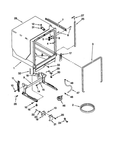 Tub and frame