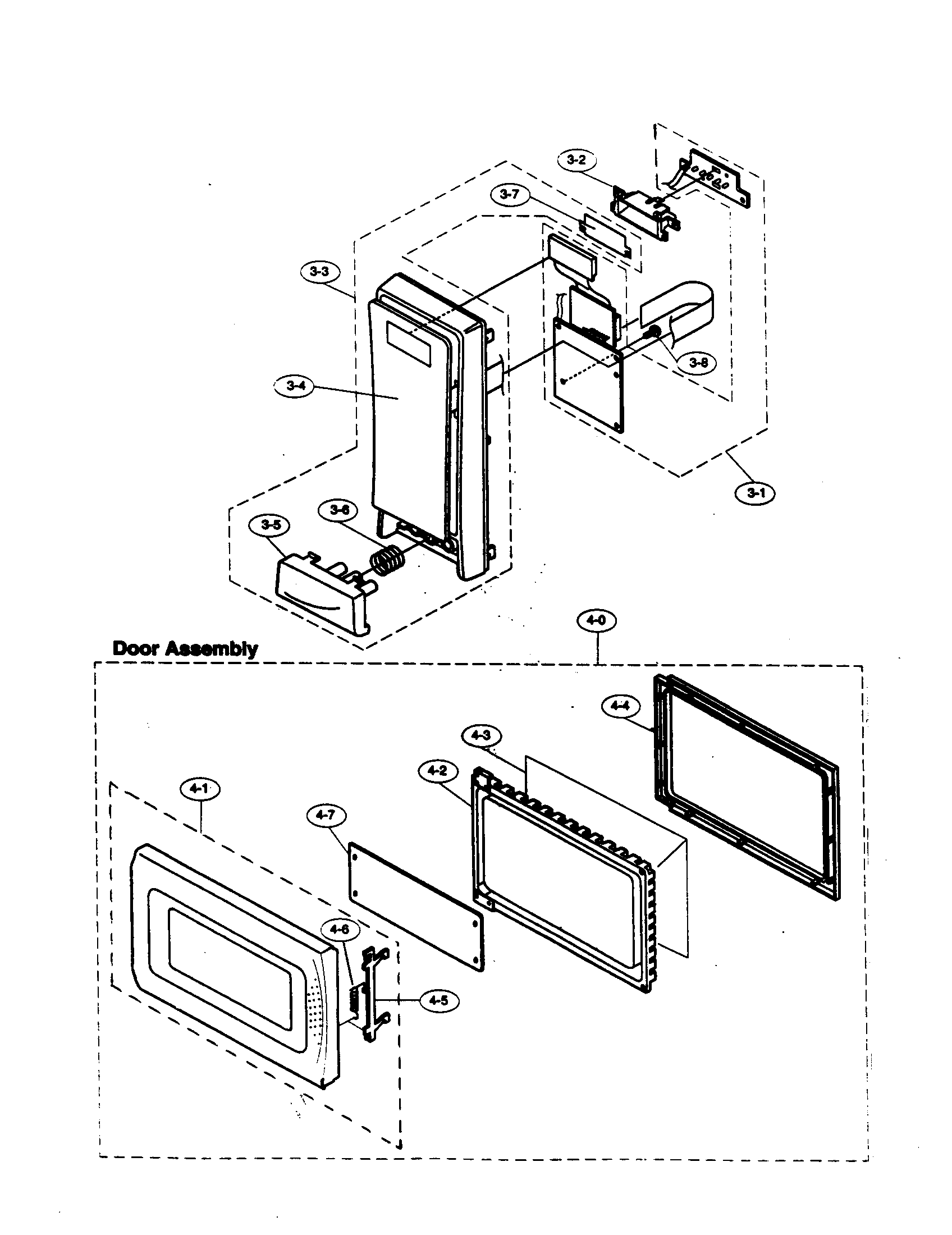 CONTROL PANEL/DOOR ASSEMBLY