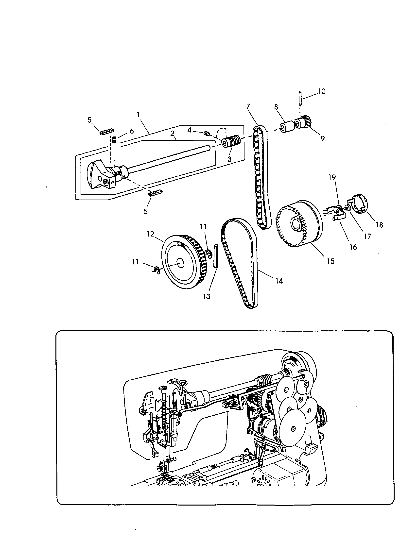 Upper shaft