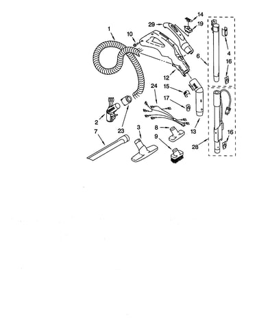 Hose and attachment