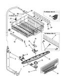 Upper dishrack and water feed