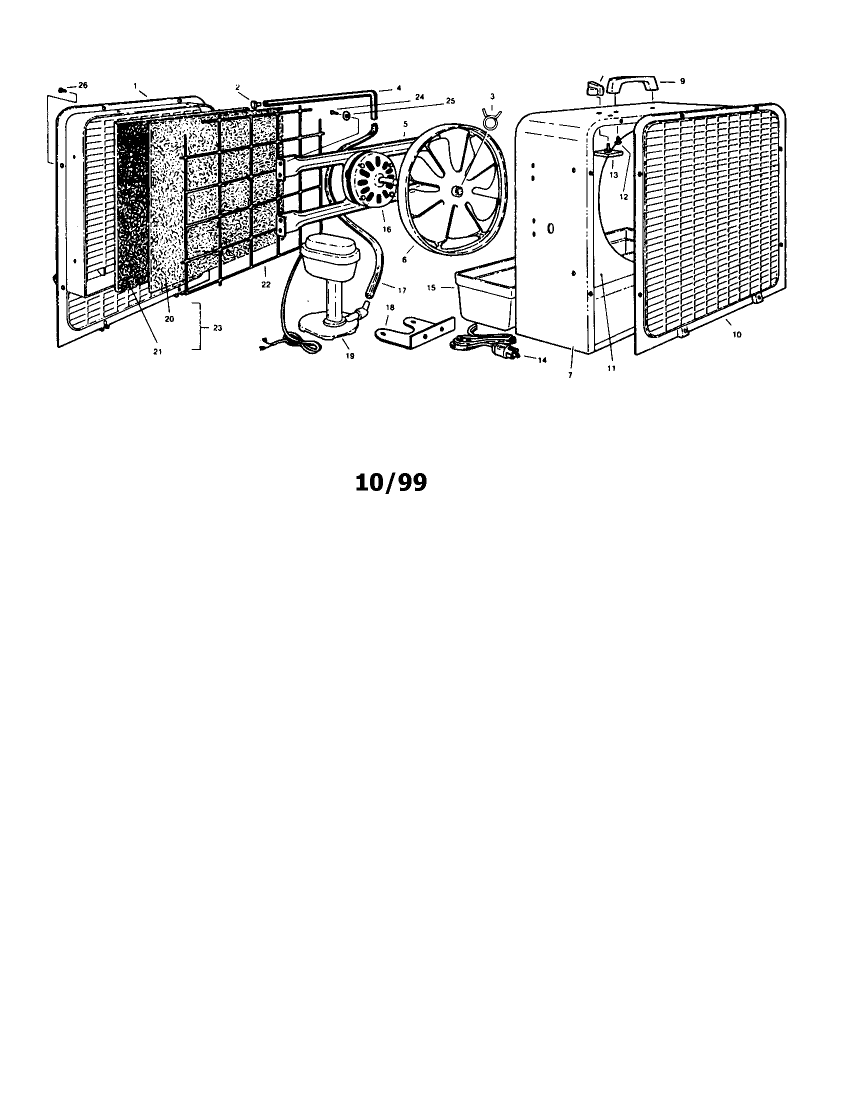 Essick evaporative cooler