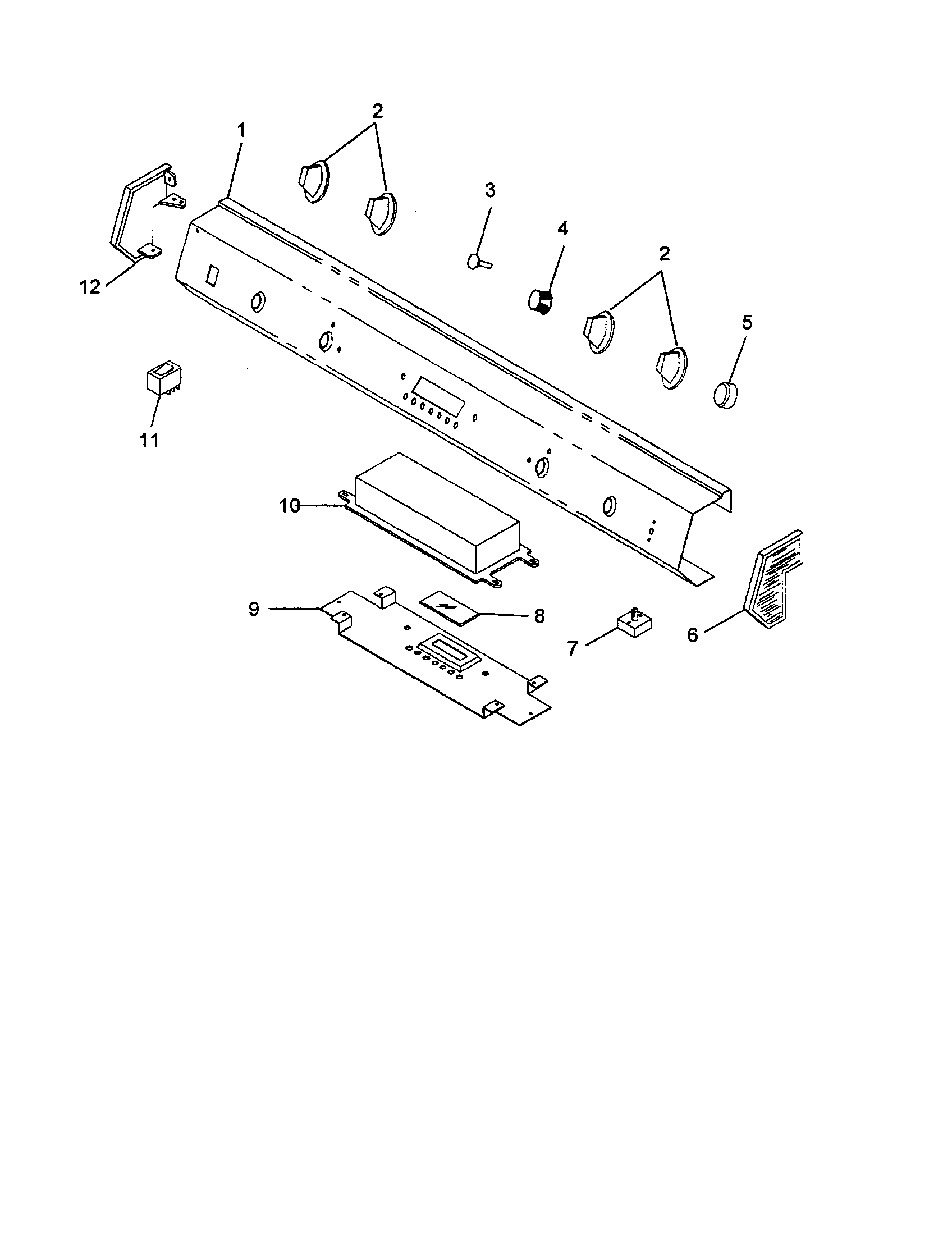 Control panel assembly