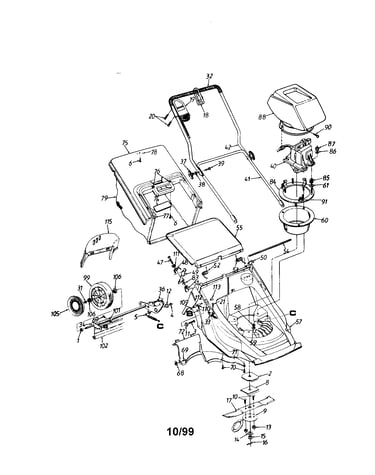 18" electric rotary mower