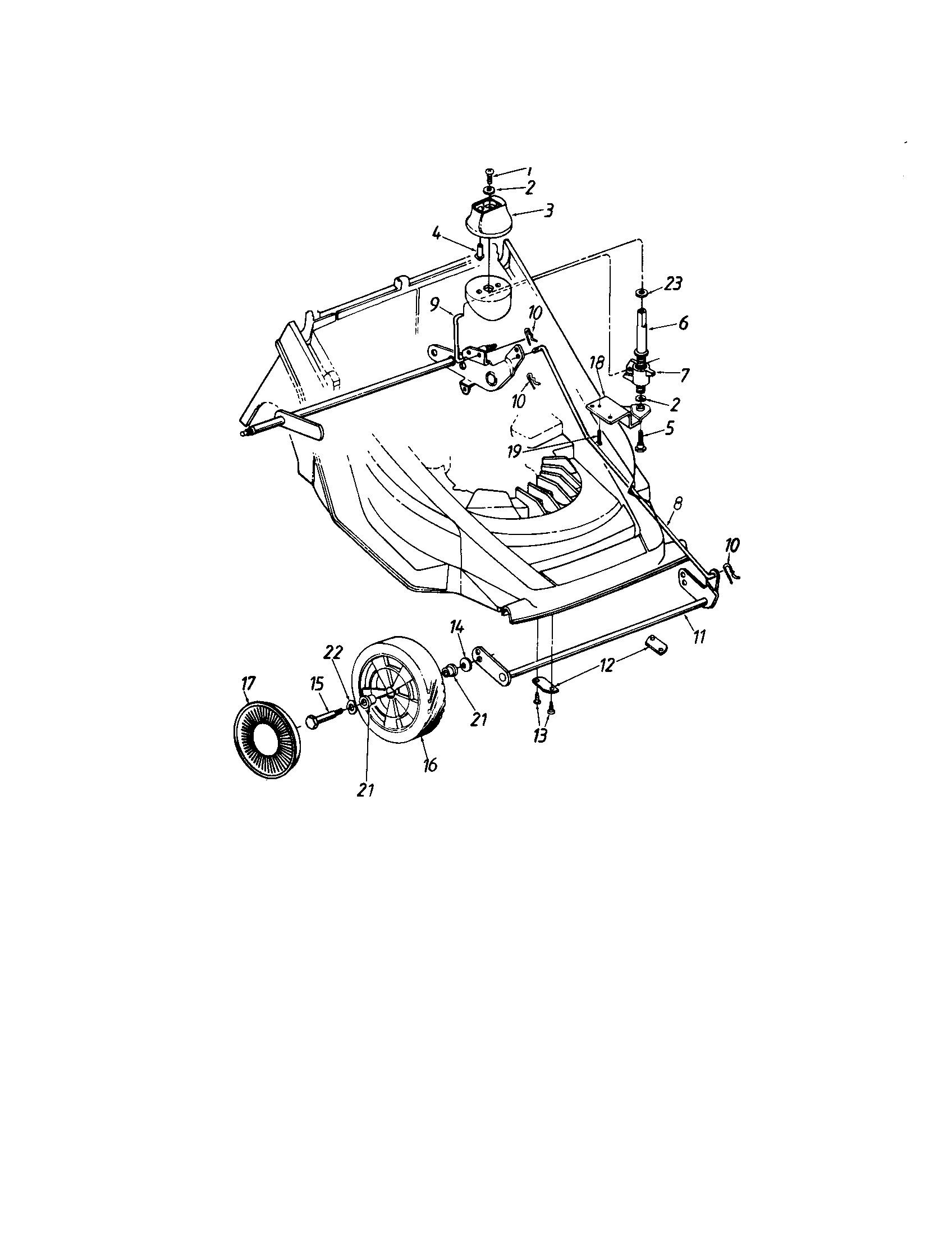 Front wheel assembly