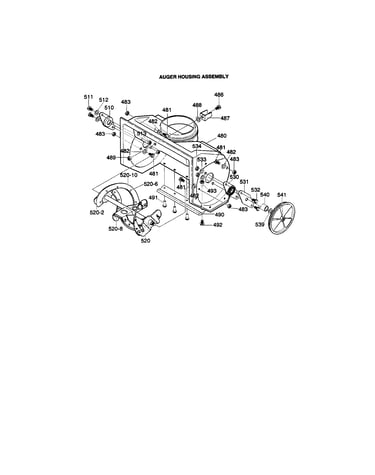 Auger housing assembly