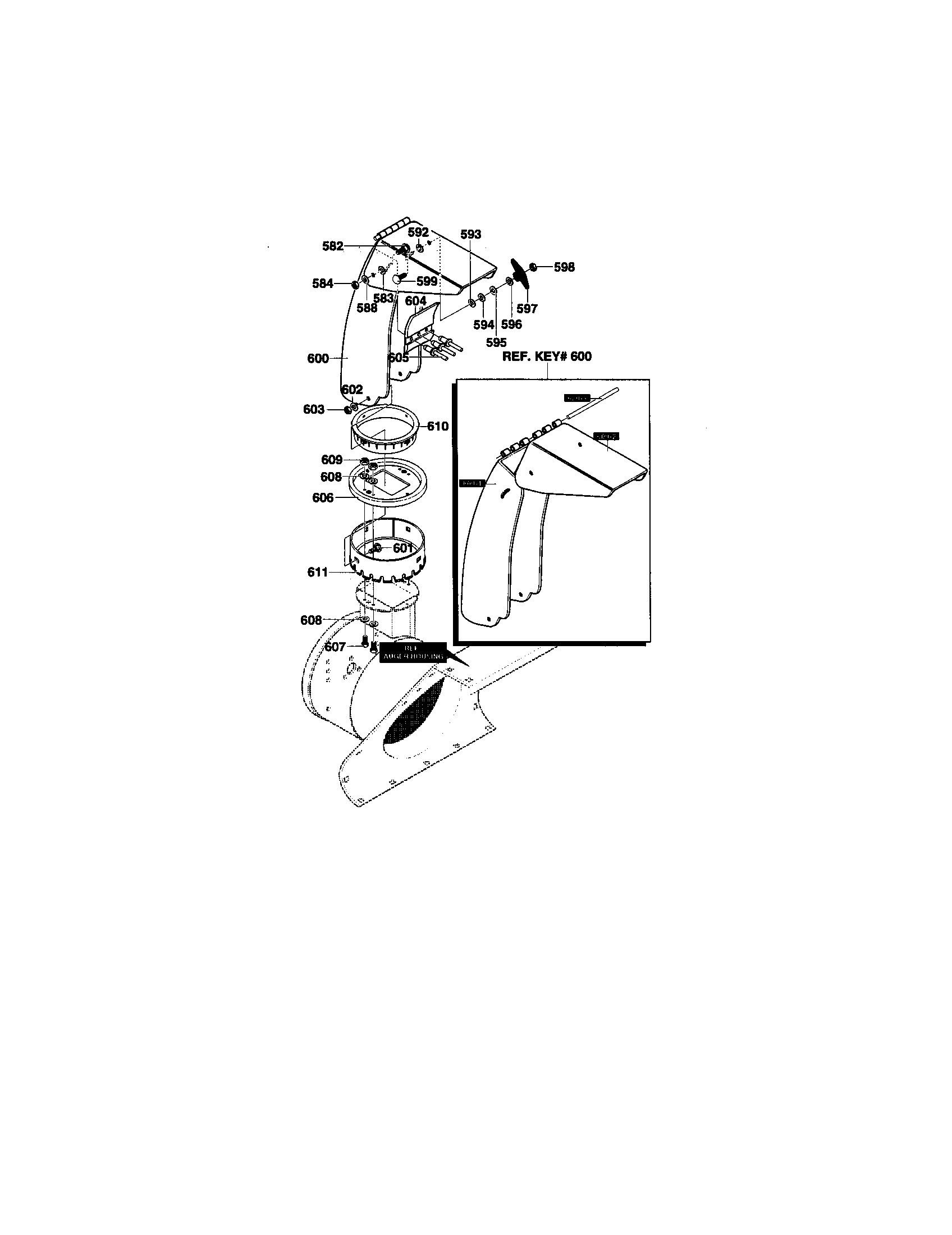 Discharge chute assembly