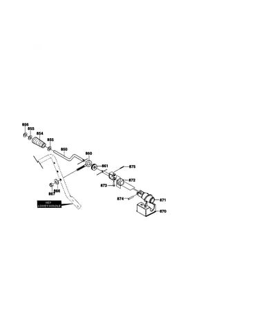 Chute control rod assembly