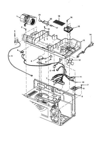 Blower motor/air duct