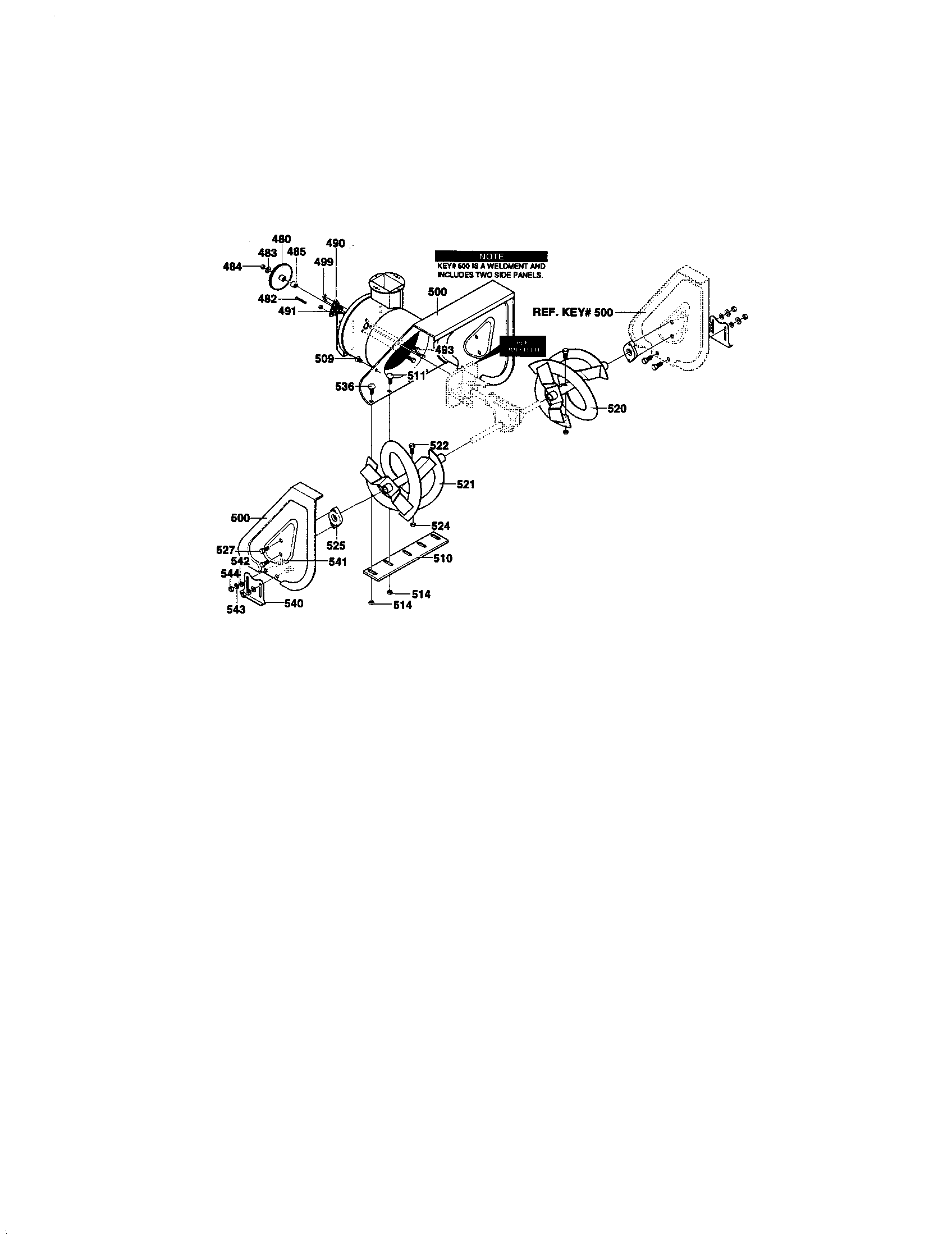 Auger housing assembly