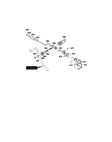 Chute control rod assembly
