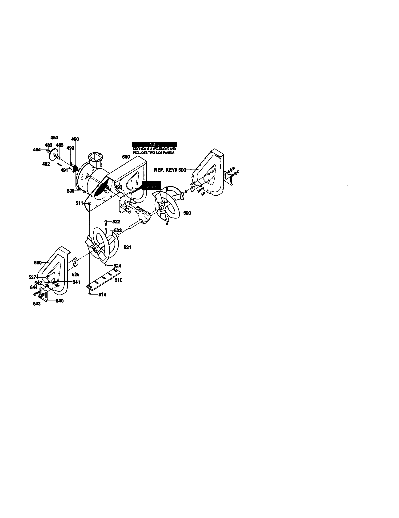 Auger housing assembly