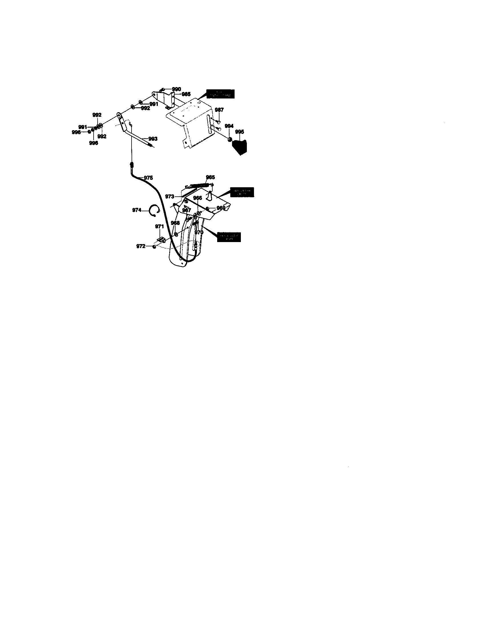 Remote chute control assembly