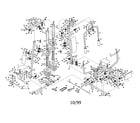 Weider WESY86302 frame assembly diagram