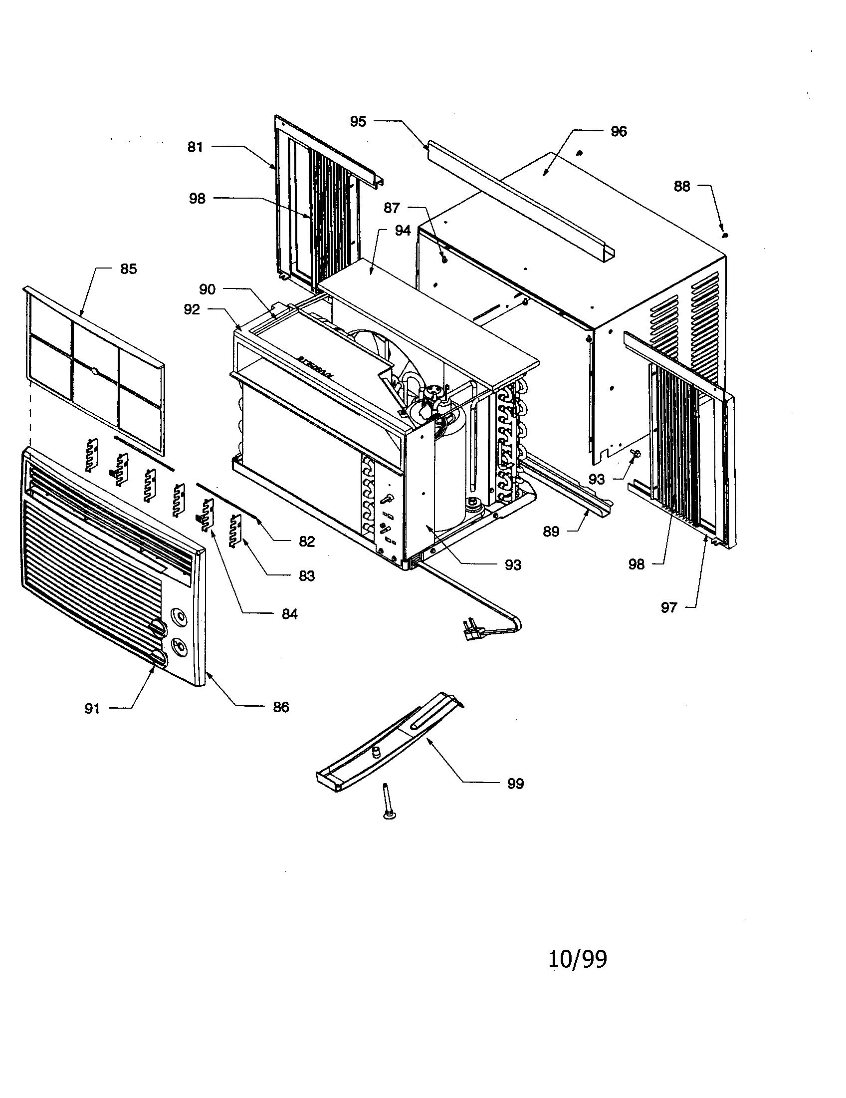 Outer case and front