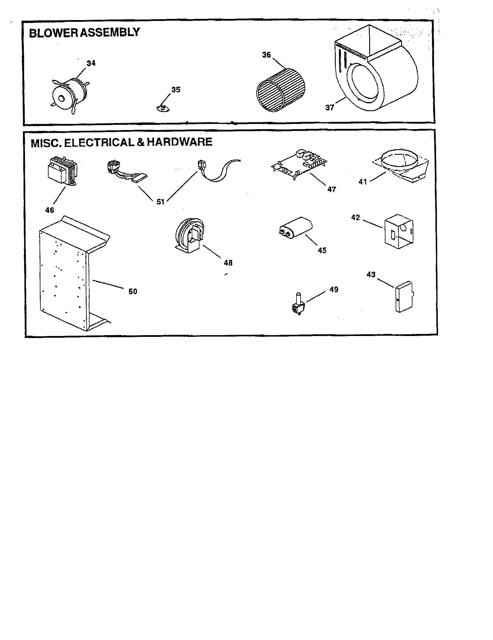 Blower/misc. electrical