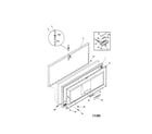 Kenmore 2539183512 door diagram