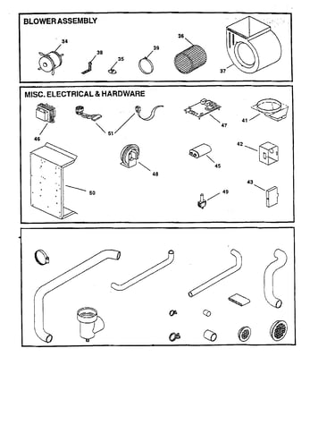 Blower/misc. electrical/hardware